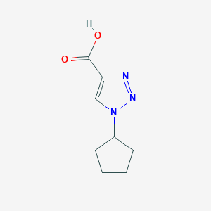 molecular formula C8H11N3O2 B1464956 1-cyclopentyl-1H-1,2,3-triazole-4-carboxylic acid CAS No. 1188375-29-2