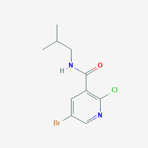 molecular formula C10H12BrClN2O B1464963 5-溴-2-氯-N-异丁基烟酰胺 CAS No. 1248384-68-0