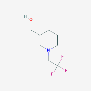 molecular formula C8H14F3NO B1464967 (1-(2,2,2-Trifluoroethyl)piperidin-3-yl)methanol CAS No. 50585-98-3