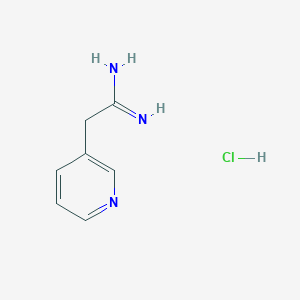 molecular formula C7H10ClN3 B1464992 2-(3-Pyridinyl)ethanimidamide hydrochloride CAS No. 856857-83-5