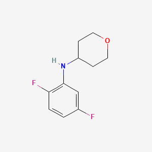 molecular formula C11H13F2NO B1464994 N-(2,5-difluorophenyl)oxan-4-amine CAS No. 1154889-33-4