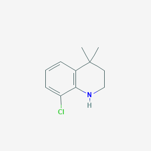 molecular formula C11H14ClN B1465007 8-Chloro-4,4-dimethyl-1,2,3,4-tetrahydroquinoline CAS No. 1187933-17-0