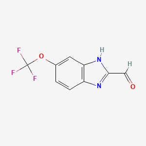 molecular formula C9H5F3N2O2 B1465015 6-Trifluoromethoxy-1H-benzoimidazole-2-carbaldehyde CAS No. 1260675-84-0