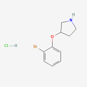molecular formula C10H13BrClNO B1465027 3-(2-溴苯氧基)吡咯烷盐酸盐 CAS No. 960492-06-2