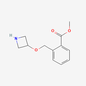 molecular formula C12H15NO3 B1465029 Methyl 2-[(3-azetidinyloxy)methyl]benzoate CAS No. 1220021-58-8