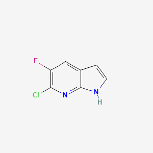 molecular formula C7H4ClFN2 B1465030 6-CHLORO-5-FLUORO-7-AZAINDOLE CAS No. 1190321-96-0