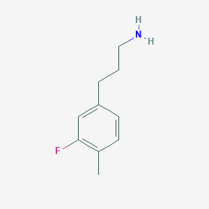 molecular formula C10H14FN B1465035 3-(3-Fluor-4-methylphenyl)propan-1-amin CAS No. 1057679-51-2