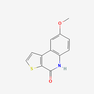 molecular formula C12H9NO2S B1465036 8-Methoxythieno[2,3-c]chinolin-4(5H)-on CAS No. 1338535-49-1