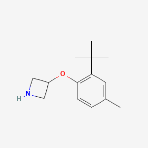molecular formula C14H21NO B1465038 3-[2-(Tert-butyl)-4-methylphenoxy]azetidine CAS No. 1146960-81-7