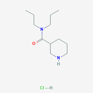 molecular formula C12H25ClN2O B1465040 N,N-Dipropyl-3-piperidinecarboxamide hydrochloride CAS No. 937725-05-8