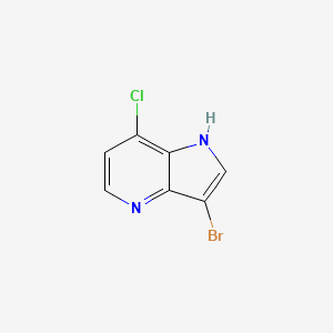 molecular formula C7H4BrClN2 B1465041 3-bromo-7-chloro-1H-pyrrolo[3,2-b]pyridine CAS No. 1190318-41-2