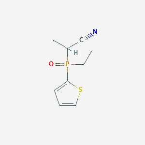 2-[Ethyl(thiophen-2-yl)phosphoryl]propanenitrile