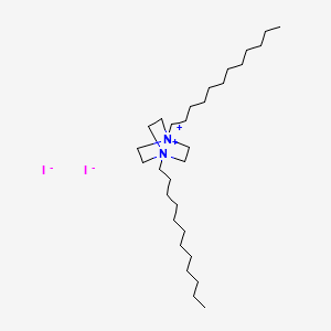 1,4-Didodecyl-1,4-diazabicyclo[2.2.2]octane-1,4-diium diiodide