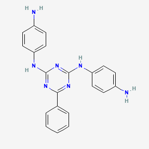 N~2~,N~4~-Bis(4-aminophenyl)-6-phenyl-1,3,5-triazine-2,4-diamine