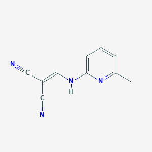 molecular formula C10H8N4 B14650638 Propanedinitrile, [[(6-methyl-2-pyridinyl)amino]methylene]- CAS No. 51991-87-8