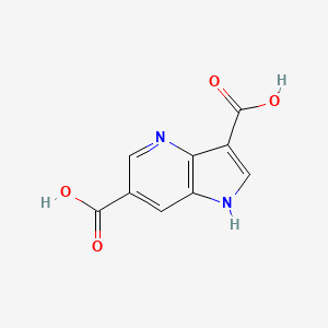 B1465064 1H-pyrrolo[3,2-b]pyridine-3,6-dicarboxylic acid CAS No. 1190316-14-3
