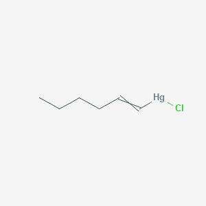 Chloro(hex-1-EN-1-YL)mercury