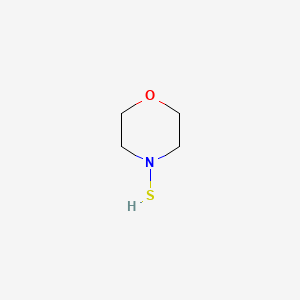 molecular formula C4H9NOS B14650659 Morpholine, 4-mercapto- CAS No. 51973-17-2