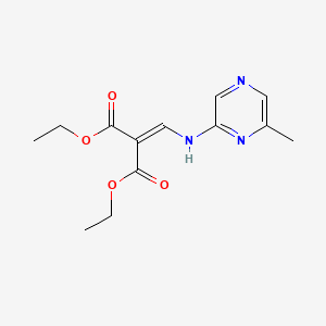 Propanedioic acid, [[(6-methylpyrazinyl)amino]methylene]-, diethyl ester