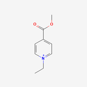 molecular formula C9H12NO2+ B14650688 1-Ethyl-4-(methoxycarbonyl)pyridinium CAS No. 48128-20-7