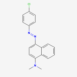 4-[(E)-(4-Chlorophenyl)diazenyl]-N,N-dimethylnaphthalen-1-amine