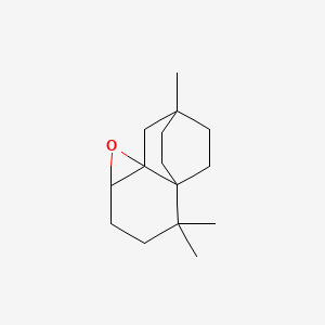 molecular formula C15H24O B14650710 4a,7-Ethano-4aH-naphth[1,8a-b]oxirene, octahydro-4,4,7-trimethyl- CAS No. 51115-88-9