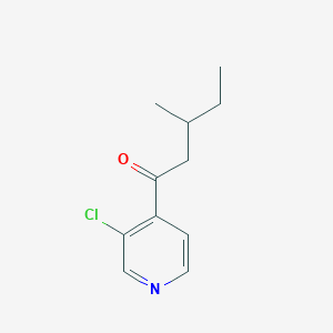 B1465072 1-(3-Chloropyridin-4-yl)-3-methylpentan-1-one CAS No. 898785-65-4
