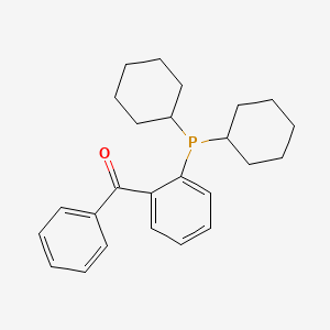 molecular formula C25H31OP B1465074 2-(二环己基膦基)二苯甲酮 CAS No. 256926-87-1