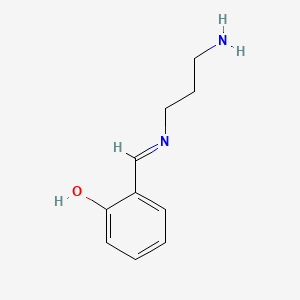 molecular formula C10H14N2O B14650740 2-(3-Aminopropyliminomethyl)phenol CAS No. 42728-81-4