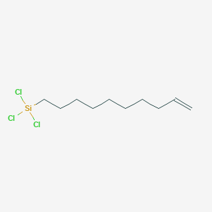 molecular formula C10H19Cl3Si B14650756 Silane, trichloro-9-decenyl- CAS No. 52217-59-1