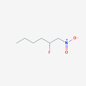 molecular formula C6H12FNO2 B14650790 2-Fluoro-1-nitrohexane CAS No. 50998-15-7