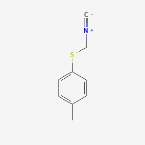 molecular formula C9H9NS B14650795 1-[(Isocyanomethyl)sulfanyl]-4-methylbenzene CAS No. 41514-80-1