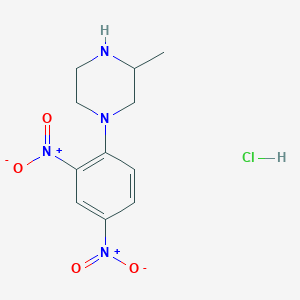 B1465081 1-(2,4-Dinitrophenyl)-3-methylpiperazine hydrochloride CAS No. 1890937-94-6