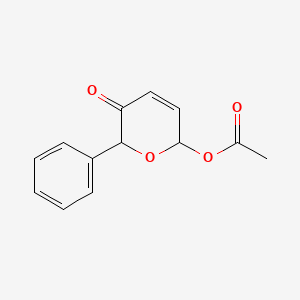 5-Oxo-6-phenyl-5,6-dihydro-2H-pyran-2-yl acetate