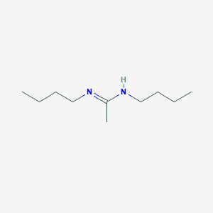 molecular formula C10H22N2 B14650833 Ethanimidamide, N,N'-dibutyl- CAS No. 52120-15-7