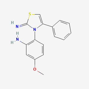 2-(2-Imino-4-phenyl-1,3-thiazol-3(2H)-yl)-5-methoxyaniline