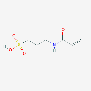 molecular formula C7H13NO4S B14650858 1-Propanesulfonic acid, 2-methyl-3-[(1-oxo-2-propenyl)amino]- CAS No. 45099-91-0