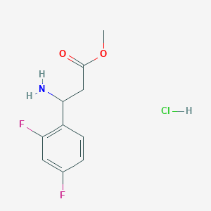 molecular formula C10H12ClF2NO2 B1465086 3-氨基-3-(2,4-二氟苯基)丙酸甲酯盐酸盐 CAS No. 1333750-44-9