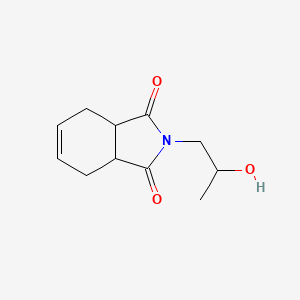 molecular formula C11H15NO3 B14650881 2-(2-Hydroxypropyl)-3a,4,7,7a-tetrahydro-1h-isoindole-1,3(2h)-dione CAS No. 53185-49-2