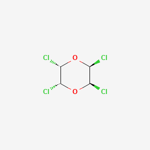 molecular formula C4H4Cl4O2 B14650882 cis-anti-cis-2,3,5,6-Tetrachlorodioxane CAS No. 50695-44-8