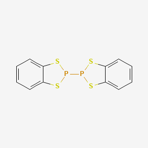 molecular formula C12H8P2S4 B14650896 2,2'-Bi-1,3,2-benzodithiaphosphole CAS No. 52199-88-9