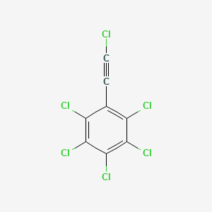 molecular formula C8Cl6 B14650907 1,2,3,4,5-Pentachloro-6-(chloroethynyl)benzene CAS No. 52598-45-5