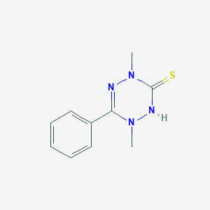 molecular formula C10H12N4S B14650923 1,4-Dimethyl-6-phenyl-1,4-dihydro-1,2,4,5-tetrazine-3(2H)-thione CAS No. 50781-62-9