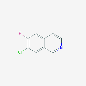 molecular formula C9H5ClFN B1465093 7-氯-6-氟异喹啉 CAS No. 918490-51-4