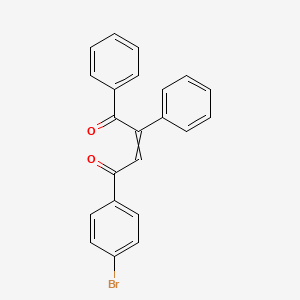 molecular formula C22H15BrO2 B14650956 4-(4-Bromophenyl)-1,2-diphenylbut-2-ene-1,4-dione CAS No. 53476-31-6