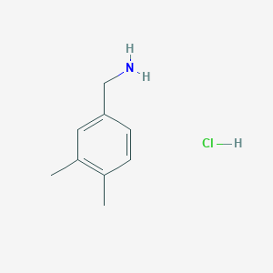 molecular formula C9H14ClN B1465096 3,4-二甲基苄胺盐酸盐 CAS No. 4152-83-4