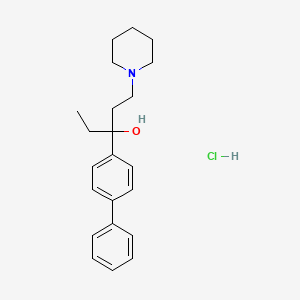 alpha-(4-Biphenylyl)-alpha-ethyl-1-piperidinepropanol hydrochloride