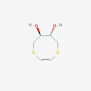 molecular formula C6H10O2S2 B14650970 (6S,7S)-5,6,7,8-tetrahydro-1,4-dithiocine-6,7-diol CAS No. 51381-59-0