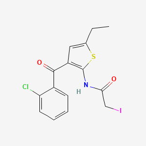 N-[3-(2-Chlorobenzoyl)-5-ethylthiophen-2-yl]-2-iodoacetamide