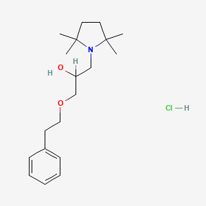 alpha-((2-Phenylethoxy)methyl)-2,2,5,5-tetramethyl-1-pyrrolidineethanol hydrochloride